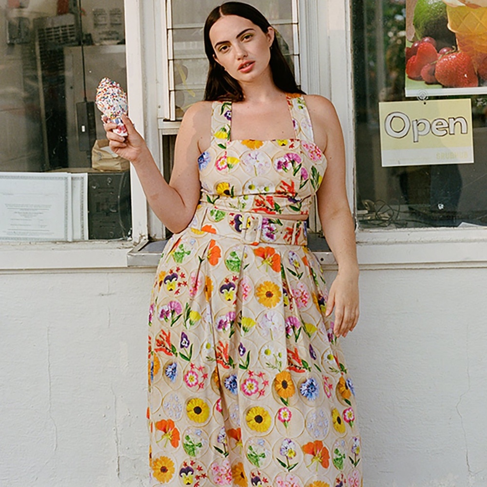 Rachel Antonoff Vinita Skirt in Loria's Cookies Print